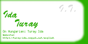 ida turay business card